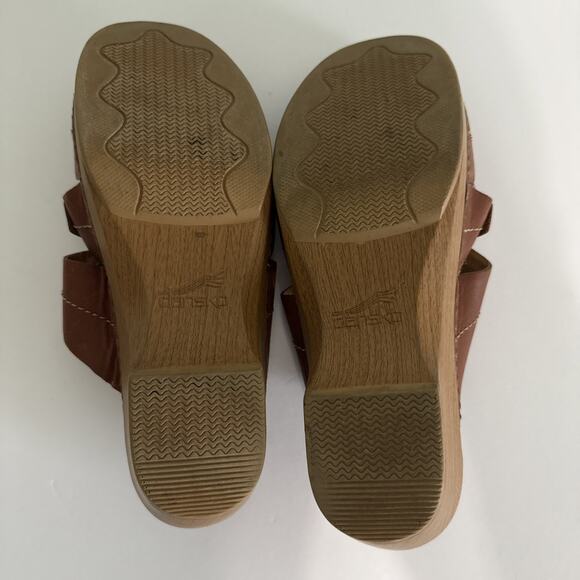 Dansko Women's Serena Sandal Floral Wedge Leather Size US 9.5 EURO 40 - Picture 5 of 5